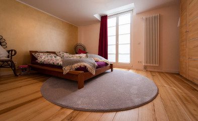 Esche Schlafzimmer Holzboden